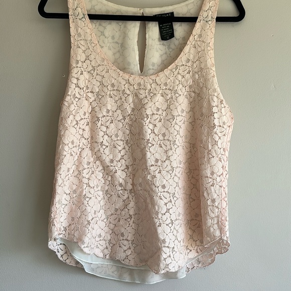 Aritzia pink lace blouse size small - Picture 2 of 6